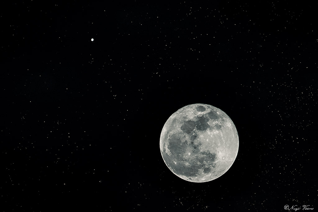 The Moon and Jupiter